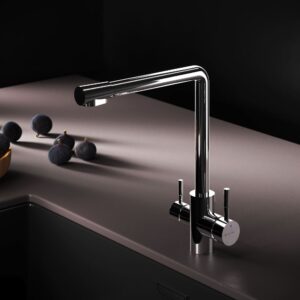 F85B05700 X-Joy S, смеситель для кухни с L-изливом с каналом для питьевой воды, хром