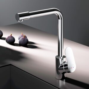 F8005700 Like, смеситель для кухни с каналом для питьевой воды, L-излив, хром, шт.