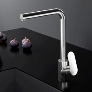 F8005011 Like, смеситель для кухни L-образный излив, сатин, шт.