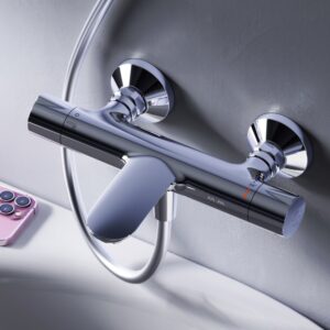 F8050000 Like, смеситель д/ванны/душа с термостатом, хром, шт