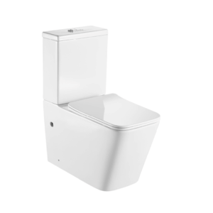 Унитаз-компакт напольный безободковый с бачком AQUATEK ЛИБРА AQ1263-00 665*360*810 мм, горизонтальный выпуск, тонкое сиденье с механизмом плавного закрывания, крепеж