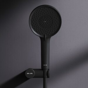 F01185A022 X-Joy душ набор, шланг 1750мм, держатель ручного душа, ручной душ 120 мм, 3 функции, черн