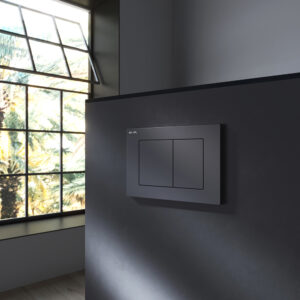 I090238 PrimeFit S, клавиша для инсталляции пластик, черный матовый