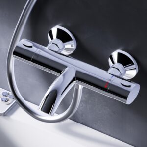 F7550064_ххх Sense, смеситель д/ванны/душа с термостатом, хром, шт