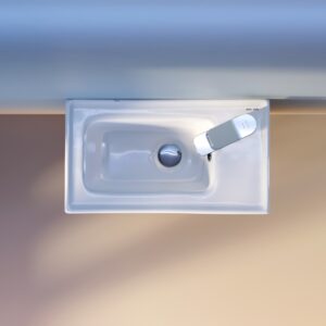 M85AWCC0452WG64 X-Joy, Раковина мебельная, керамическая, 45 см, встроенная, цвет: белый, глянец