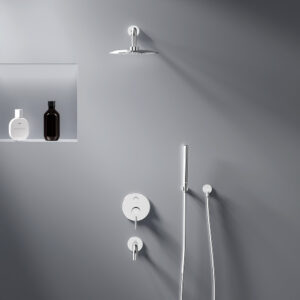 936510000 Scandinavian Pure встраиваемая душевая система с ванно-душевым смесителем и изливом, хром