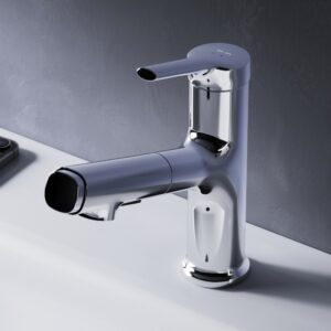 F85B02900 X-Joy S, смеситель для раковины с вытяжным изливом, хром