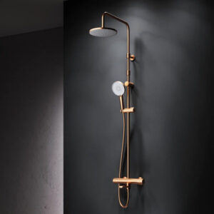 F0785A544 X-Joy, душ.система: см-ль д/ванны/душа с ТМС, душ.штанга,верх.душ 220мм, руч.душ,роз.золо