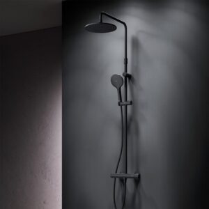 F0780422 Like,душ.система набор:см-ль д/душа термостат,верх.душ d220 мм, ручной душ 120 мм, 3 функци