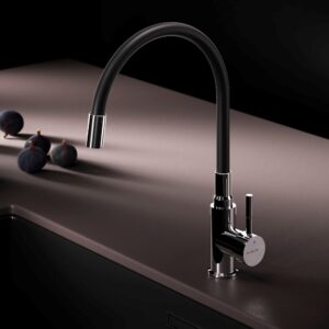 F85B07602 X-Joy S, смеситель для кухни с гибким изливом, черный/хром