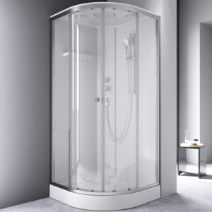 W94C-401-090MT X-Joy кабина душевая 90x90, 1/4 круга, профиль мат.хром, стекло прозрачное