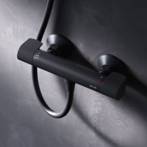 F85A40022 X-Joy, смеситель д/душа с термостатом, черный, шт