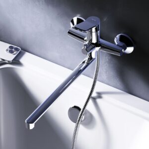 F85A90200 X-Joy, смеситель д/ванны/душа, излив 325 мм, хром