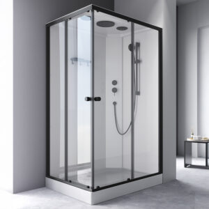 W94C-403-12090BT X-Joy кабина душевая прямоугольная, 120x90, профиль мат.черный, стекло прозрачное