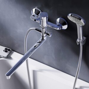 F85B90100 X-Joy S, смеситель д/ванны/душа, излив 325 мм, душевой набор, хром, шт