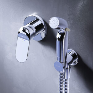 F40H85C00 Sunny, гигиенический набор для скрытого монтажа со смесителем для душа, хром, шт.