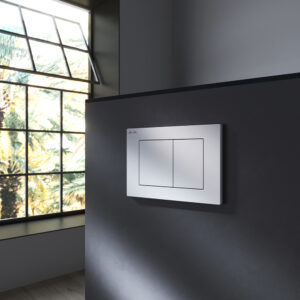 I090201 PrimeFit S, клавиша для инсталляции пластик, белый глянцевый