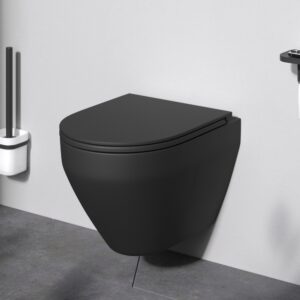 C701700MBSC Spirit V2.0 подвесной унитаз FlashClean с сиденьем микролифт, черн мат