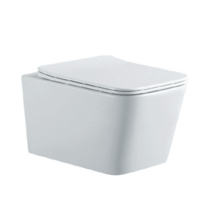 Унитаз подвесной безободковый AQUATEK ЛИБРА NEW AQ0530N-00 525*360*290 мм, горизонтальный выпуск, тонкое сиденье с механизмом плавного закрывания, крепеж