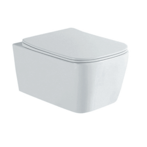 Унитаз-компакт подвесной безободковый AQUATEK ЛИБРА New AQ1148N-00 495*350*260 мм, горизонтальный выпуск, тонкое сиденье с механизмом плавного закрывания, крепеж