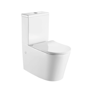 Унитаз-компакт напольный безободковый с бачком AQUATEK ОБЕРОН AQ1273S-00 591*362*820 мм, горизонтальный выпуск, тонкое сиденье с механизмом плавного закрывания, крепеж