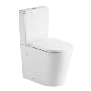 Унитаз-компакт напольный безободковый с бачком AQUATEK ОБЕРОН AQ1273ST-00 600*380*810 мм, смыв ТОРНАДО, горизонтальный выпуск, тонкое сиденье с механизмом плавного закрывания, крепеж