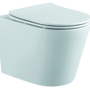 Унитаз-компакт подвесной безободковый AQUATEK ВЕГА AQ1904-00 490*360*320 мм, горизонтальный выпуск, тонкое сиденье с механизмом плавного закрывания, крепеж