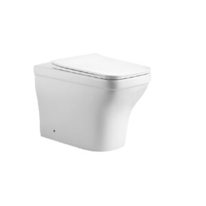 Унитаз напольный приставной безободковый AQUATEK АМАДЕО AQ1964-00 560*365*400 мм, горизонтальный выпуск, тонкое сиденье с механизмом плавного закрывания, крепеж