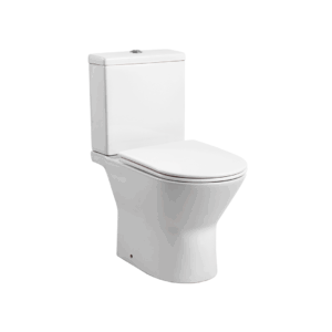 Унитаз напольный ободковый с бачком AQUATEK ЛЕОН AQ2785-00 595*370*815 мм, горизонтальный выпуск, тонкое сиденье с механизмом плавного закрывания, крепеж