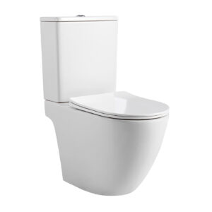 Унитаз-компакт напольный безободковый с бачком AQUATEK ЕВРОПА AQ2903T-00 630*385*815 мм, горизонтальный выпуск, смыв ТОРНАДО, тонкое сиденье с механизмом плавного закрывания, крепеж