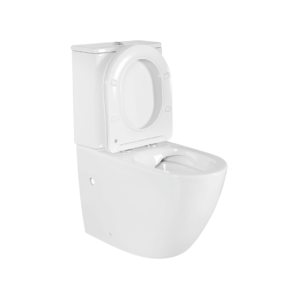 Унитаз-компакт напольный безободковый с бачком AQUATEK ЕВРОПА AQ2903-00 630*385*815 мм, горизонтальный выпуск, тонкое сиденье с механизмом плавного закрывания, крепеж