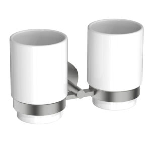 AQ4617BGM БЕТТА стакан с держателем двойной, оружейная сталь