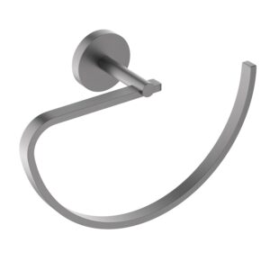 AQ4621BGM БЕТТА полотенцедержатель овальный, оружейная сталь