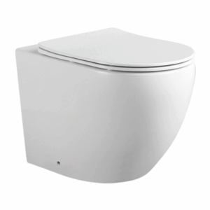 Унитаз напольный приставной безободковый AQUATEK ЕВРОПA Q1902-00 560*360*410 мм, горизонтальный выпуск, тонкое сиденье с механизмом плавного закрывания, крепеж