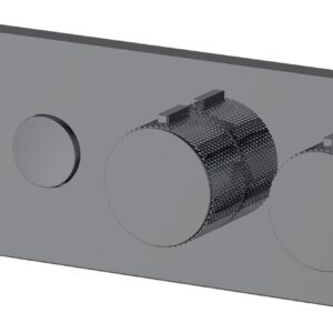 Смеситель для душа Allen Brau Liberty 5.33003-MG (с внутренней частью, 3 выхода) графит браш