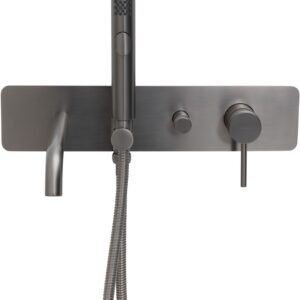 Смеситель для ванны Allen Brau Priority 5.31A05-MG (с внутренней частью) графит браш