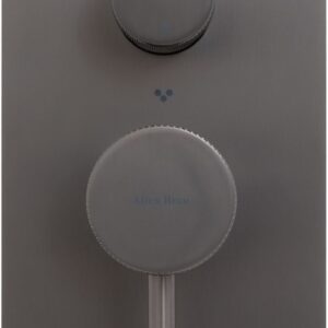 Смеситель для ванны Allen Brau Priority 5.31A11-MG (с внутренней частью, 3 выхода) графит браш