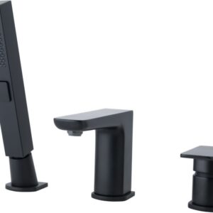 Смеситель на борт ванны Allen Brau Infinity 5.21008-31 (с внутренней частью) черный матовый