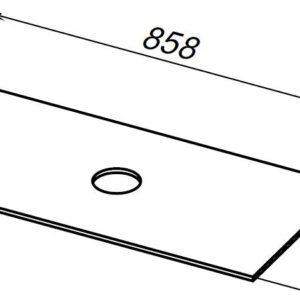 Столешница Allen Brau Liberty 90 1.33008.G-S серый структ