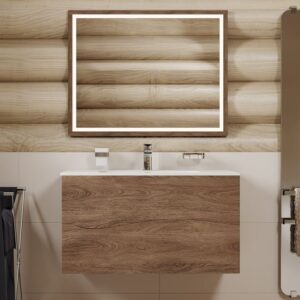 Тумба под раковину Allen Brau Glority 100 1.35002.NW дуб антик