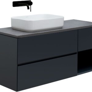 Тумба под раковину Allen Brau Infinity 120 1.21005.AM L антрацит матовый