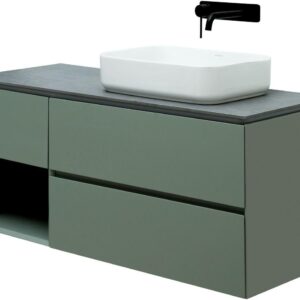 Тумба под раковину Allen Brau Infinity 120 1.21007.CGM R олива матовый