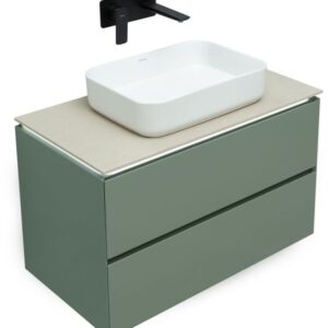 Тумба под раковину Allen Brau Infinity 85 1.21001.CGM олива матовый