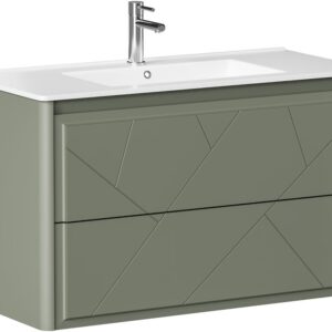 Тумба под раковину Allen Brau Paris 100 1.360002.CGM олива матовый