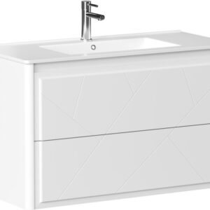 Тумба под раковину Allen Brau Paris 100 1.360002.WM белый матовый