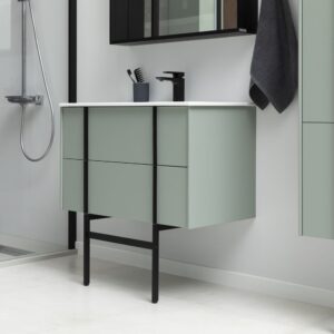 Тумба под раковину Allen Brau Reality 100 1.32007.CGM олива матовый