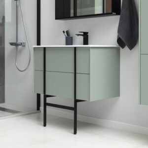 Тумба под раковину Allen Brau Reality 80 1.32005.CGM олива матовый