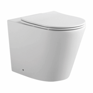 Унитаз напольный приставной безободковый AQUATEK ВЕГА AQ1906-00 560*360*410 мм, горизонтальный выпуск, тонкое сиденье с механизмом плавного закрывания, крепеж