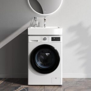 M85WCC0601WG050 X-Joy, Раковина над стиральной машиной, керамическая, 60x50 см, белый глянец