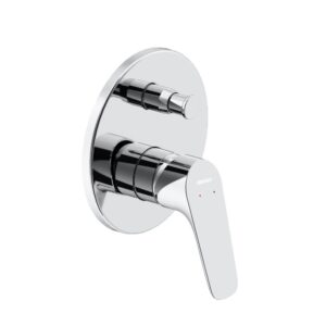 777100000 Jupiter, смеситель монтируемый в стену ванной - душевой, хром